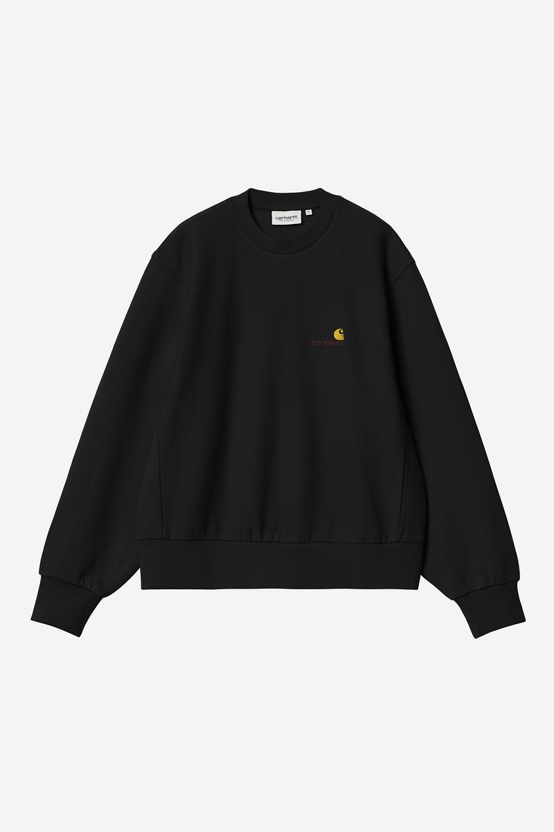 Carhartt American Script Sweatshirt - Schwarz