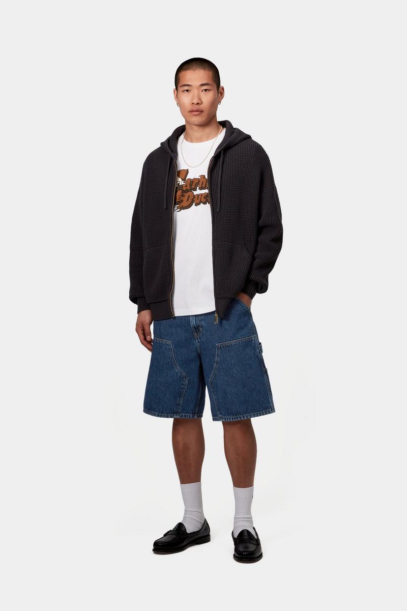 Carhartt Double Knee Short - Blau, Stonewashed