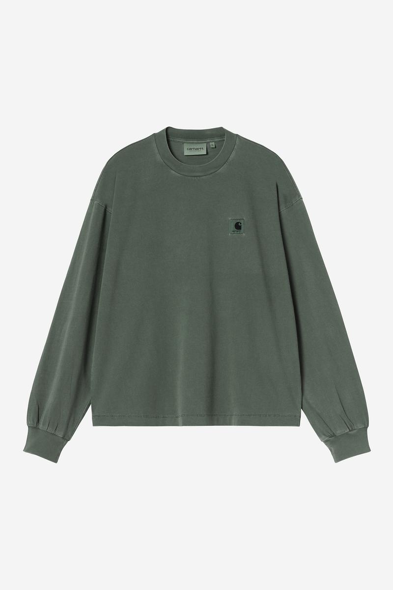 Carhartt L/S Nelson T-Shirt - Dunkler Skarabäus, stückgefärbt