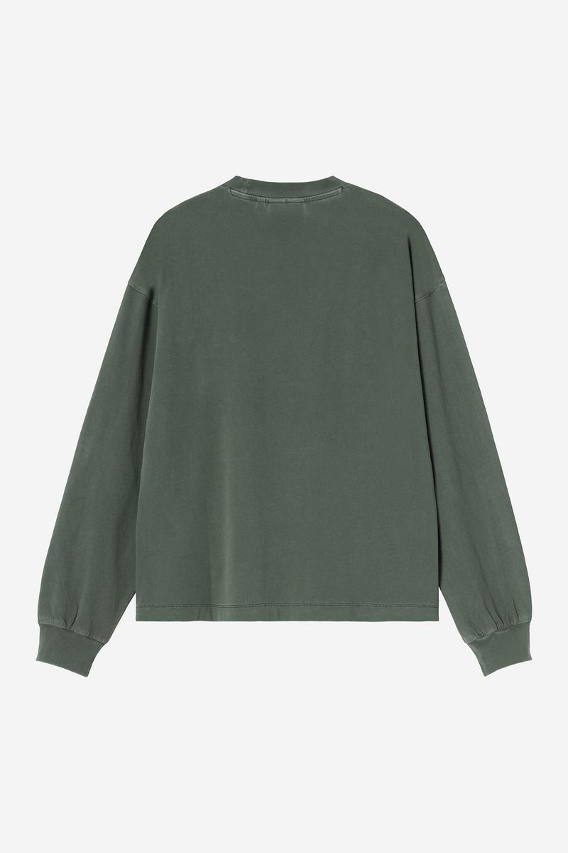 Carhartt L/S Nelson T-Shirt - Dunkler Skarabäus, stückgefärbt