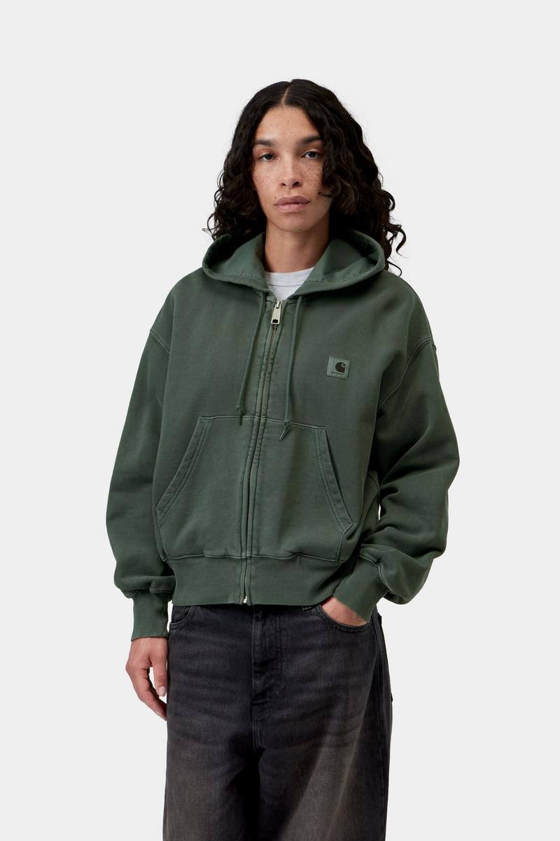 Carhartt Hooded Nelson Jacket - Dunkler Skarabäus, stückgefärbt