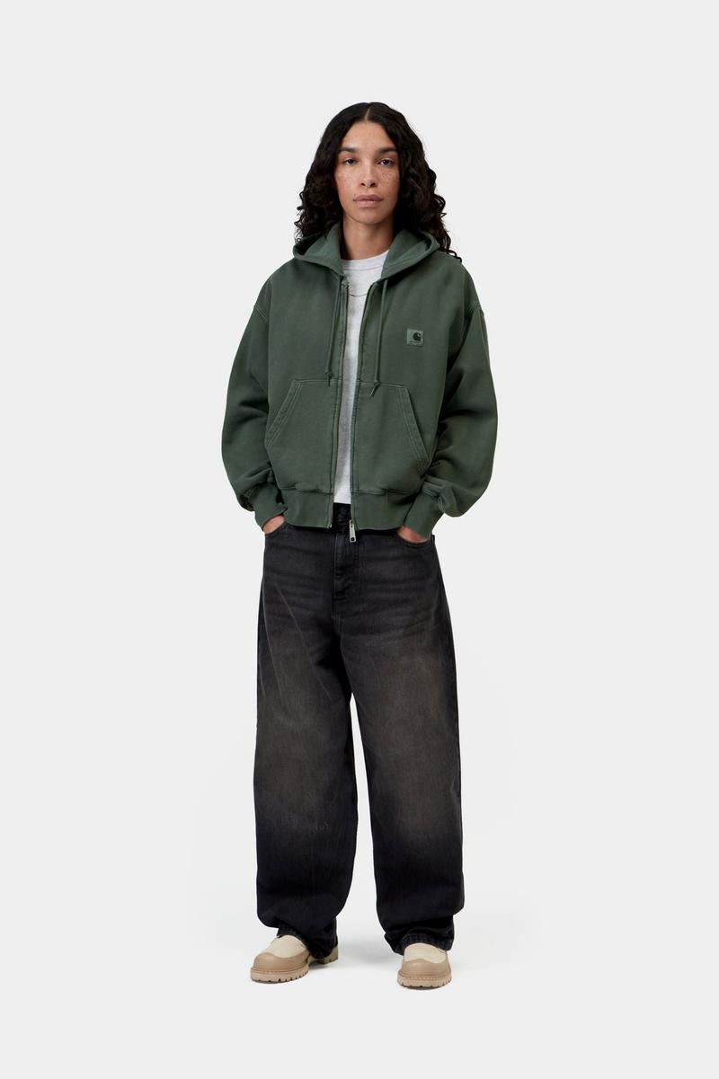 Carhartt Hooded Nelson Jacket - Dunkler Skarabäus, stückgefärbt
