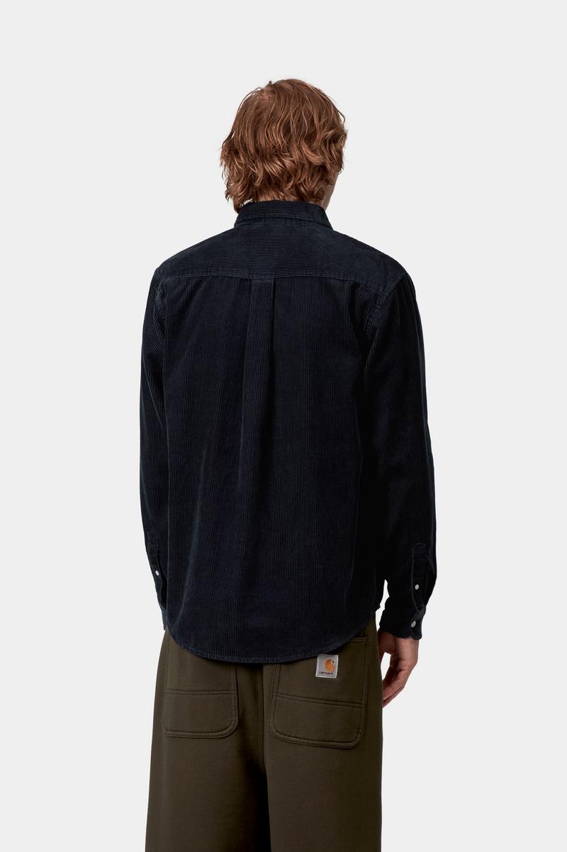 Carhartt L/S Madison Cord Shirt - Dunkles Marineblau / Dunkles Marineblau