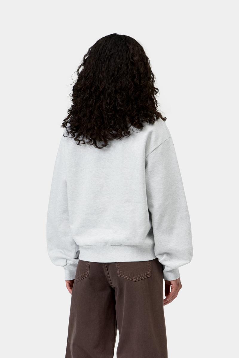 Carhartt Casey High Neck Sweatshirt - Aschenheide / Silber