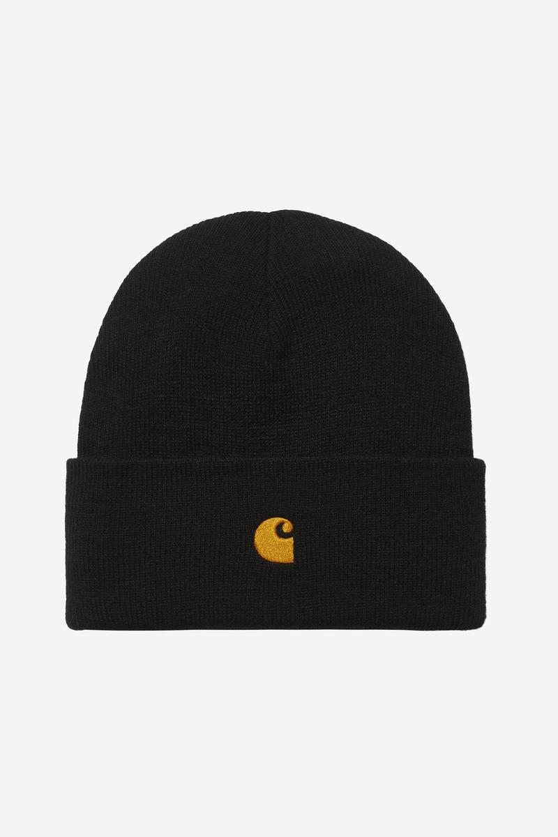 Carhartt Chase Beanie - Schwarz / Gold