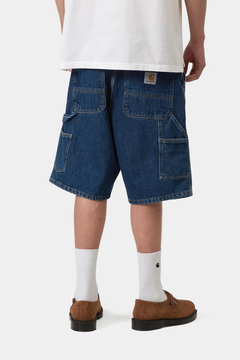 Carhartt Single Knee Short - Blau, Stonewashed