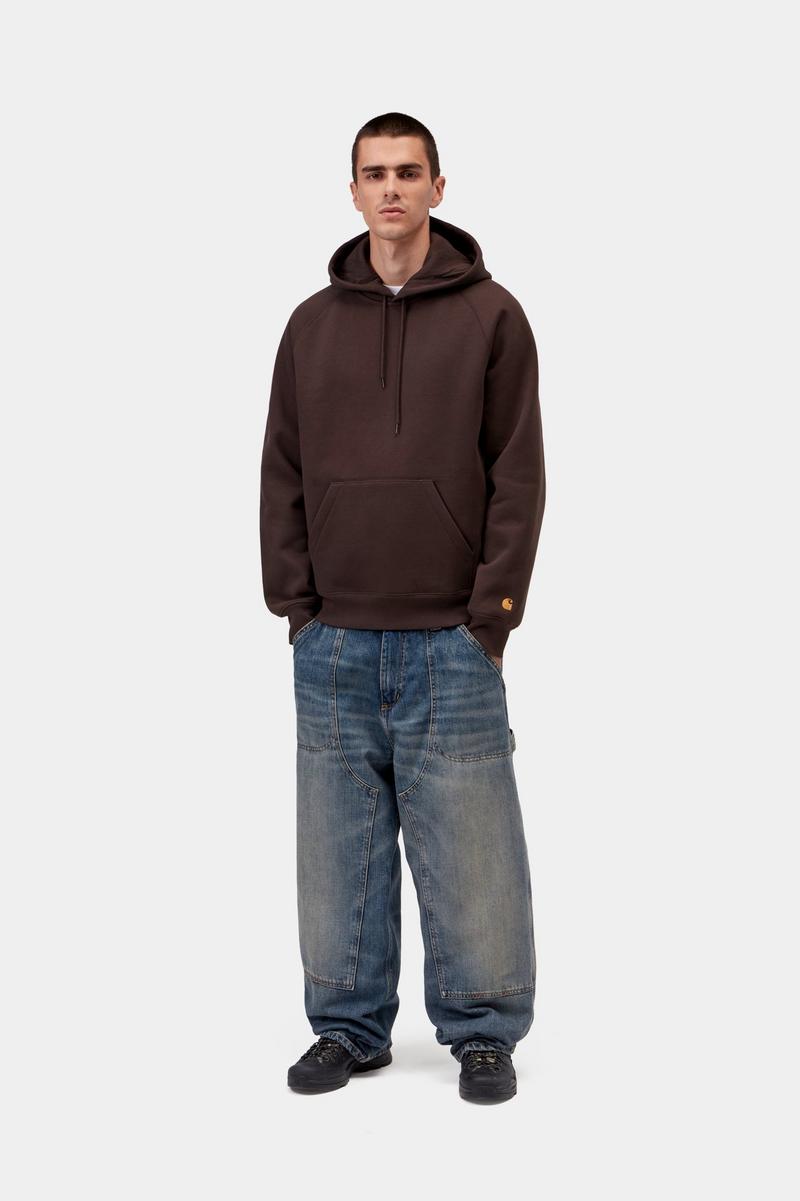 Carhartt Hooded Chase Sweatshirt - Palisander / Gold