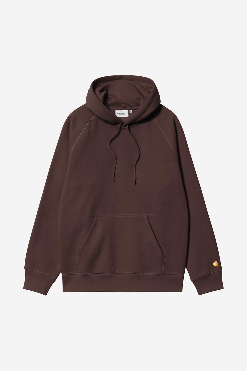 Carhartt Hooded Chase Sweatshirt - Palisander / Gold