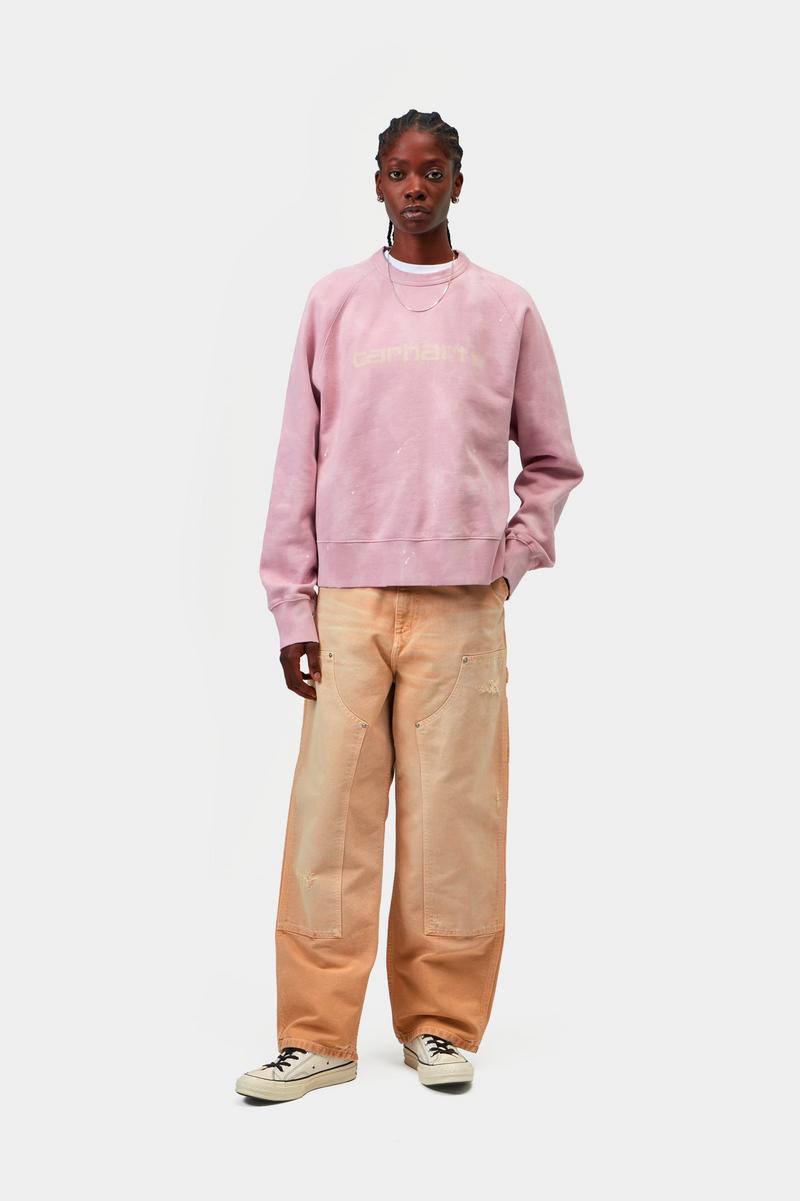 Carhartt Painter Sweatshirt - Hortensia, Zerstöre Wäsche, Spritzer