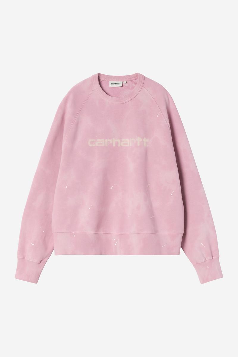 Carhartt Painter Sweatshirt - Hortensia, Zerstöre Wäsche, Spritzer