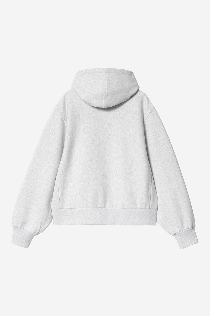 Carhartt Hooded American Script Sweatshirt - Ash Heather