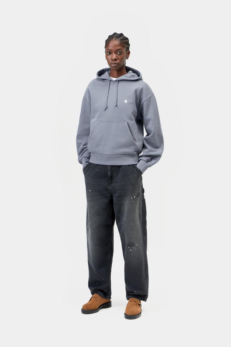 Carhartt Hooded Casey Sweatshirt - Schattiges Blau / Silber