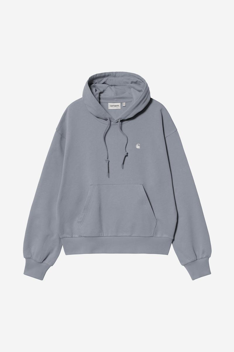 Carhartt Hooded Casey Sweatshirt - Schattiges Blau / Silber