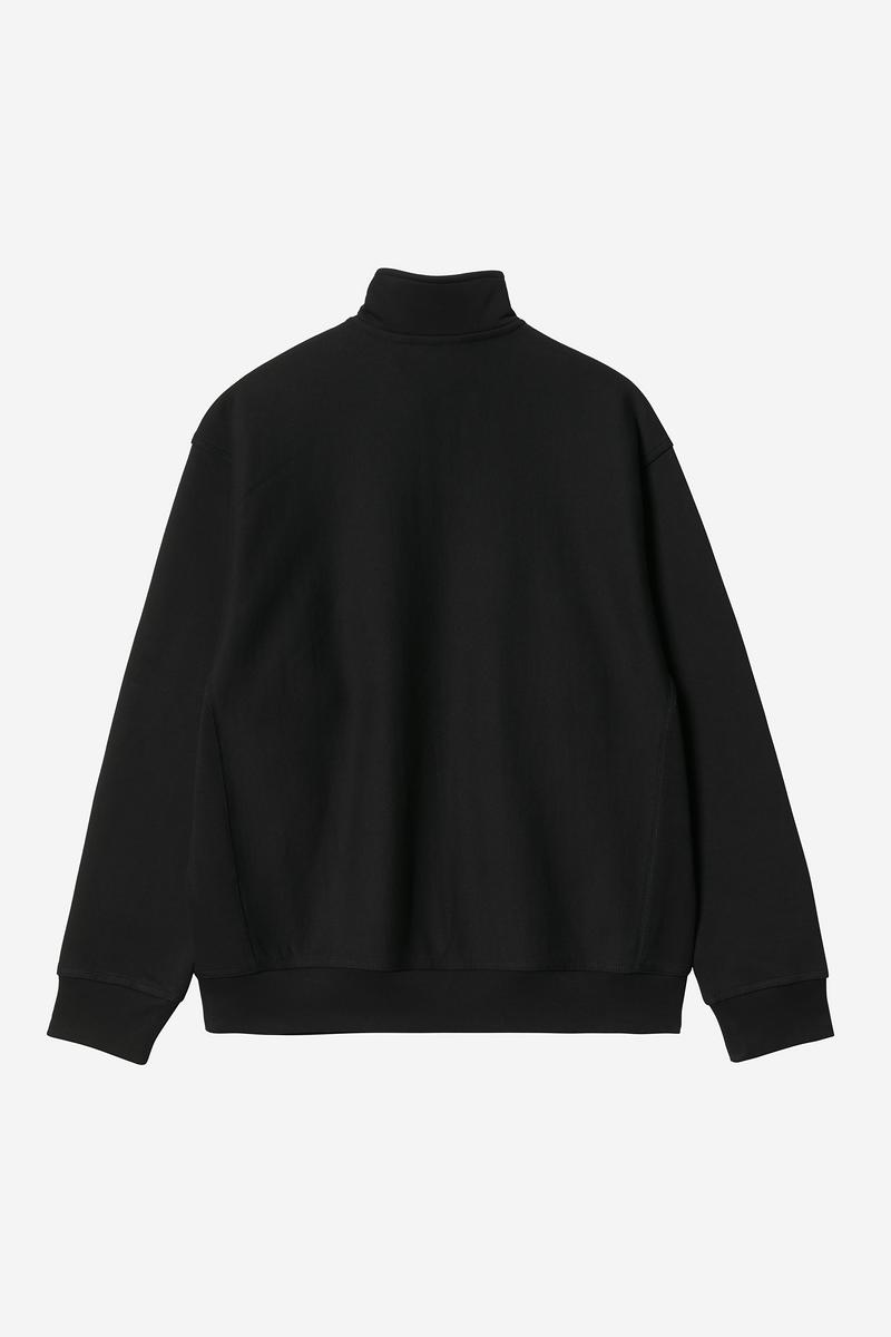 Carhartt Half Zip American Script Sweatshirt - Schwarz