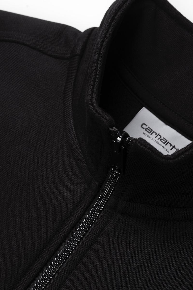 Carhartt Half Zip American Script Sweatshirt - Schwarz