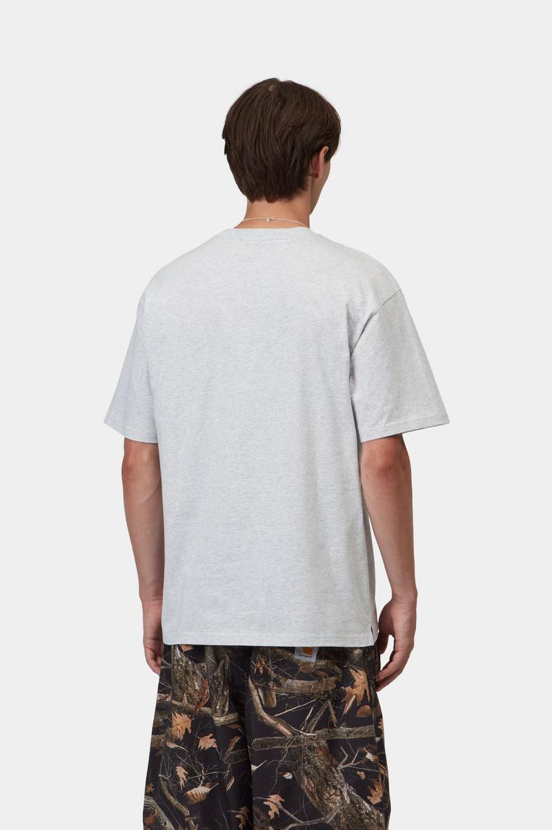 Carhartt S/S Madison T-Shirt - Ash Heather / Schwarz