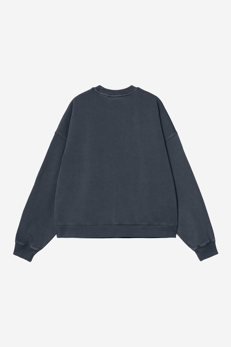 Carhartt Benton Sweatshirt - Kohlenstoff, stückgefärbt