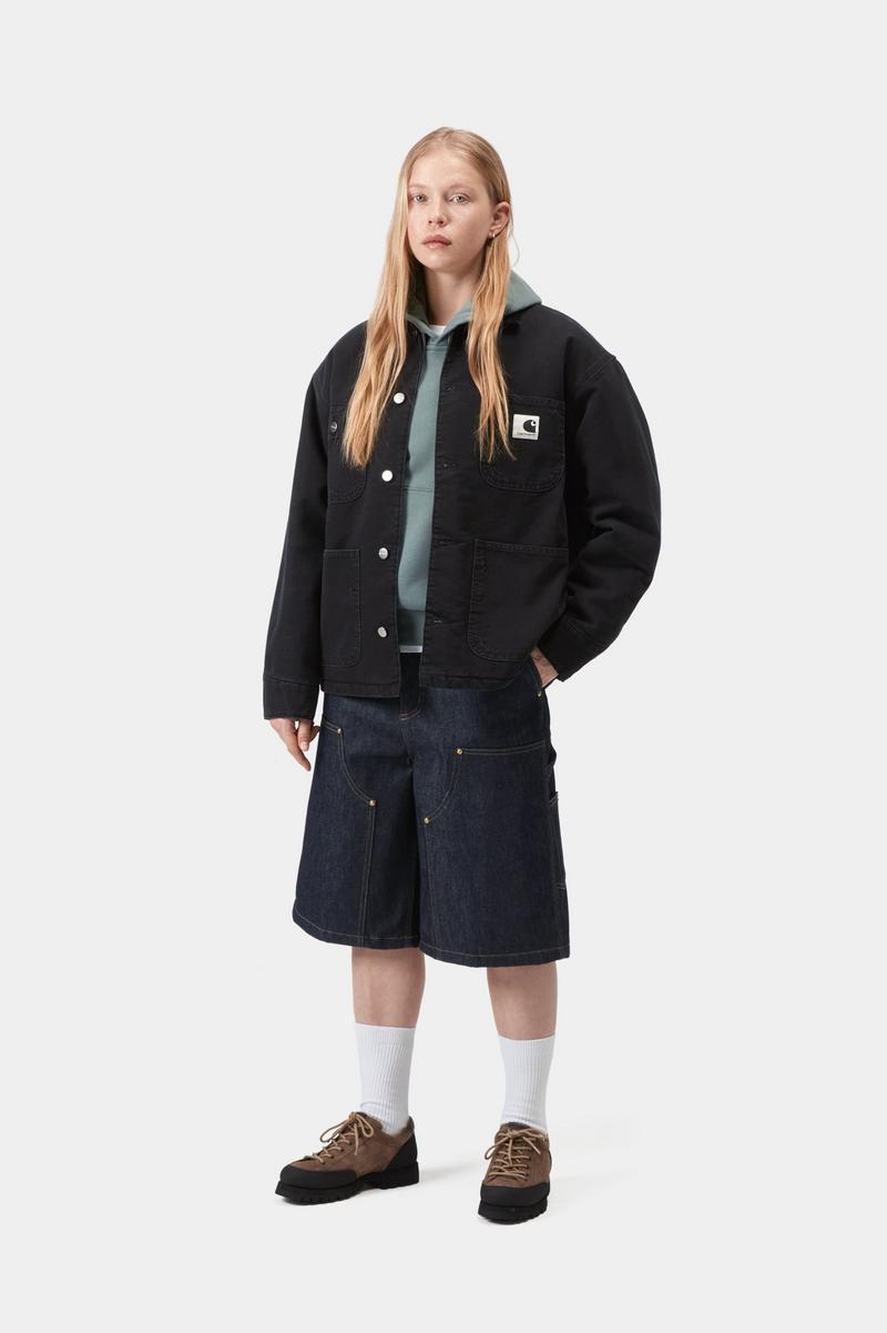 Carhartt OG Michigan Coat - Schwarz / Schwarz, Grind-Waschung