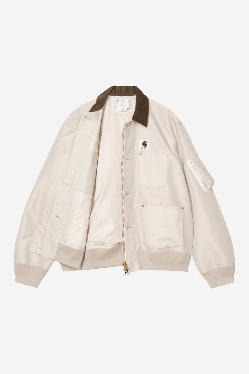 Carhartt sacai x WIP Nylon Twill Duck Blouson - Sacai-Elfenbein