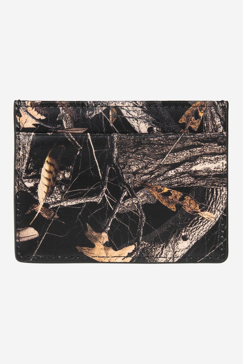 Carhartt Vegas Cardholder - Camo-Federbaum, Schwarz / Silber