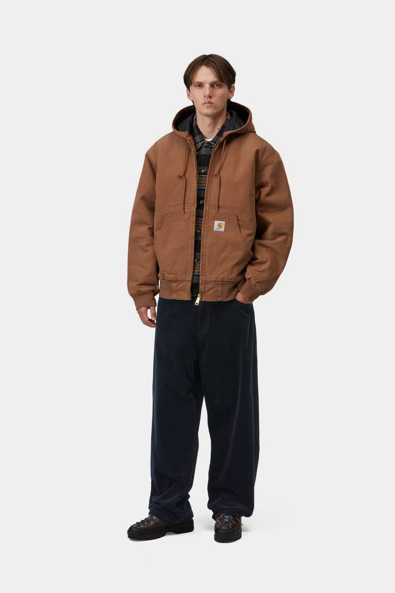 Carhartt Brandon Pant - Dunkles Marineblau, gespült