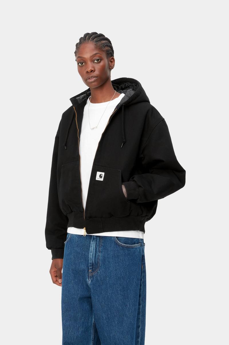 Carhartt OG Active Jacket (Winter) - Schwarz, gespült