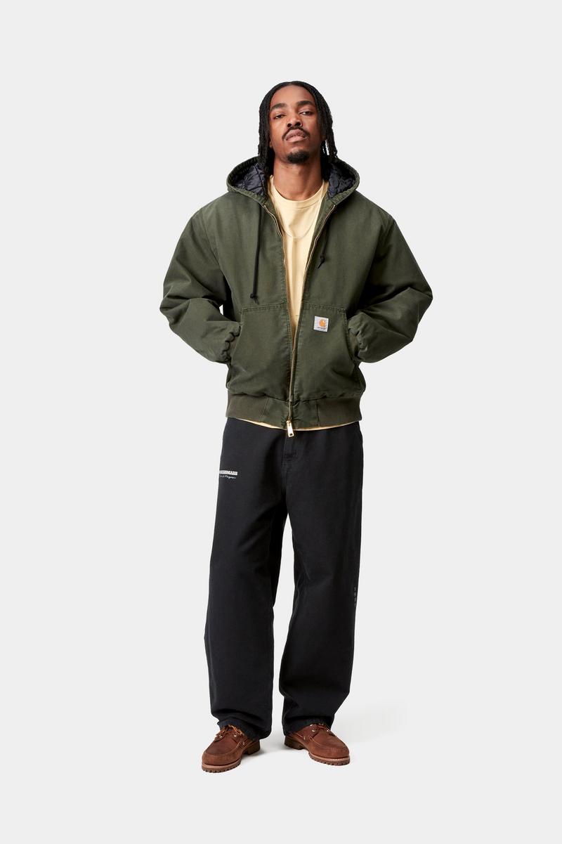 Carhartt OG Single Knee Graphic Pant - Schwarz, schwere Steinwäsche