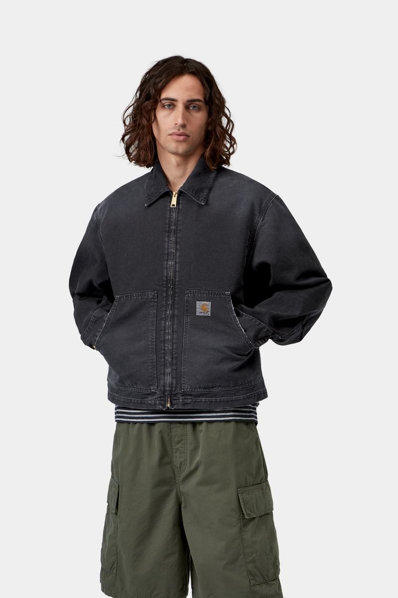 Carhartt OG Arcan Jacket - Schwarz / Schwarz, Destroy-Waschung