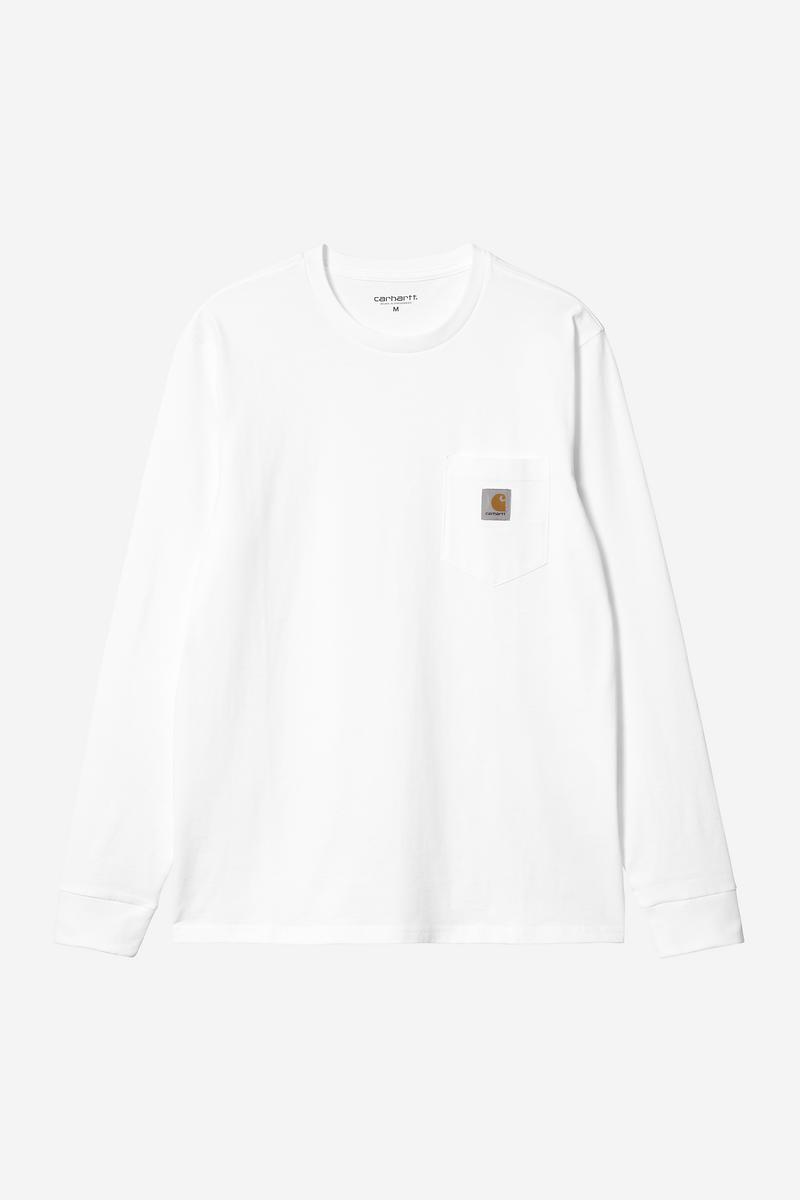 Carhartt L/S Pocket T-Shirt - Weiß