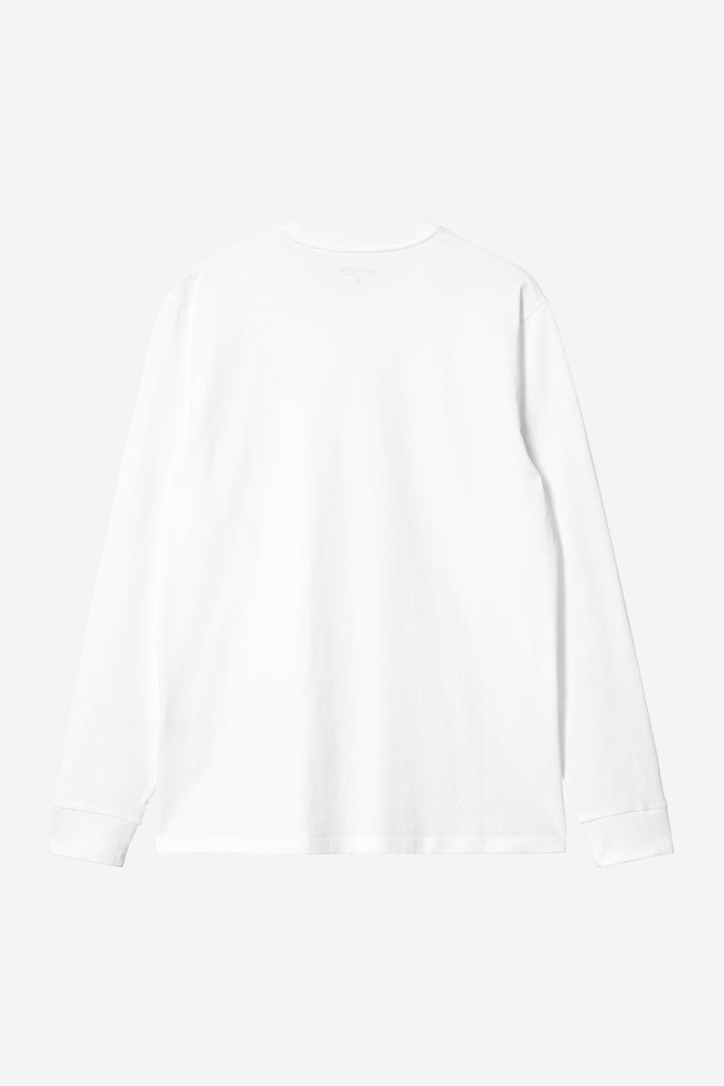 Carhartt L/S Pocket T-Shirt - Weiß