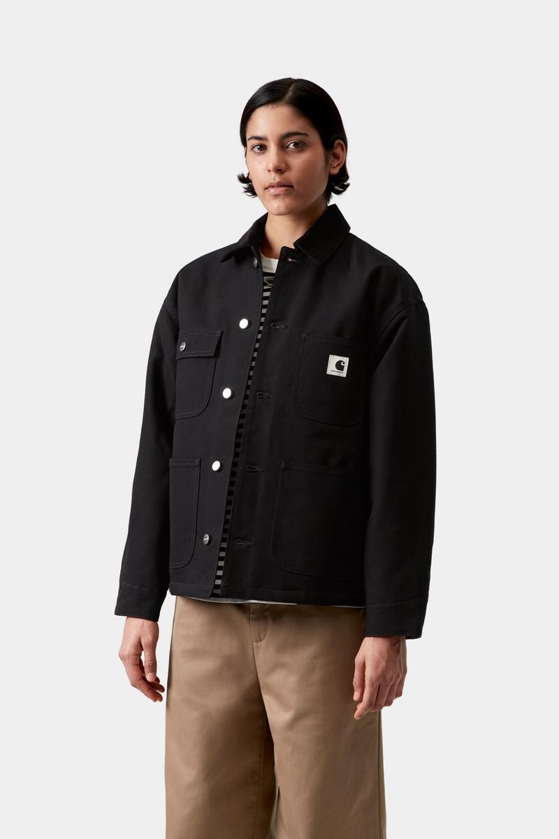 Carhartt OG Michigan Coat - Schwarz / Schwarz, starr