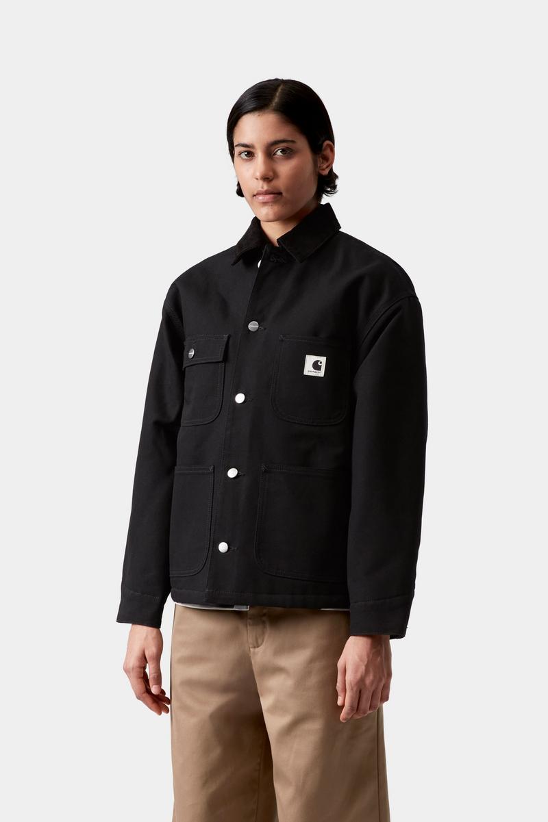 Carhartt OG Michigan Coat - Schwarz / Schwarz, starr