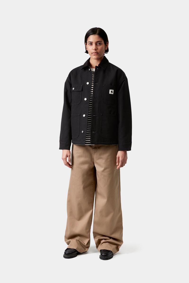 Carhartt OG Michigan Coat - Schwarz / Schwarz, starr