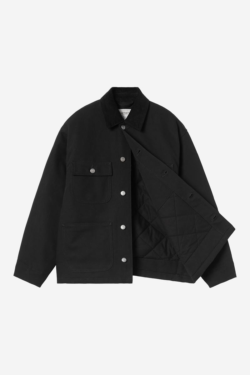 Carhartt OG Michigan Coat - Schwarz / Schwarz, starr