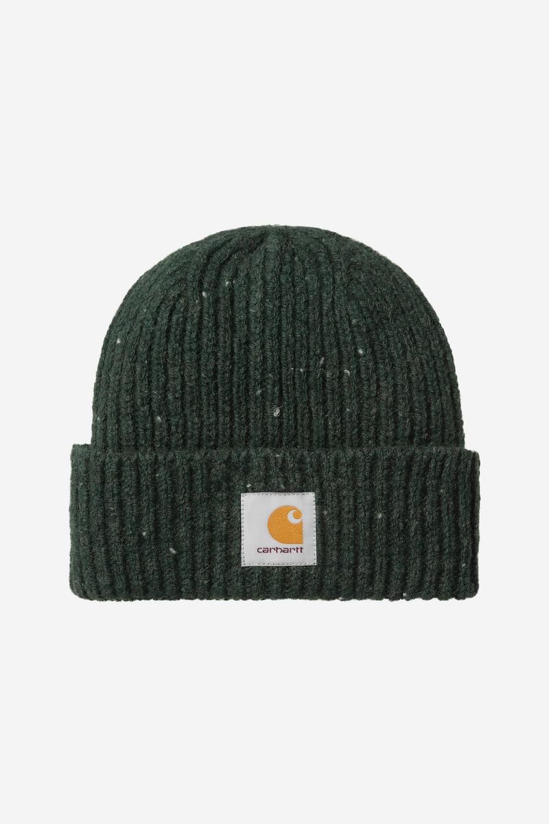 Carhartt Anglistic Beanie - Gesprenkelter dunkler Skarabäus