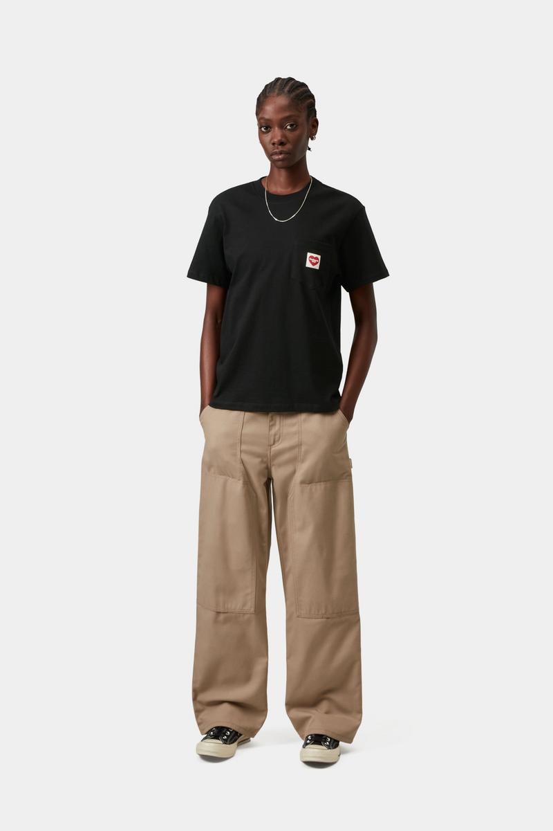 Carhartt S/S Pocket Heart T-Shirt - Schwarz / Rot