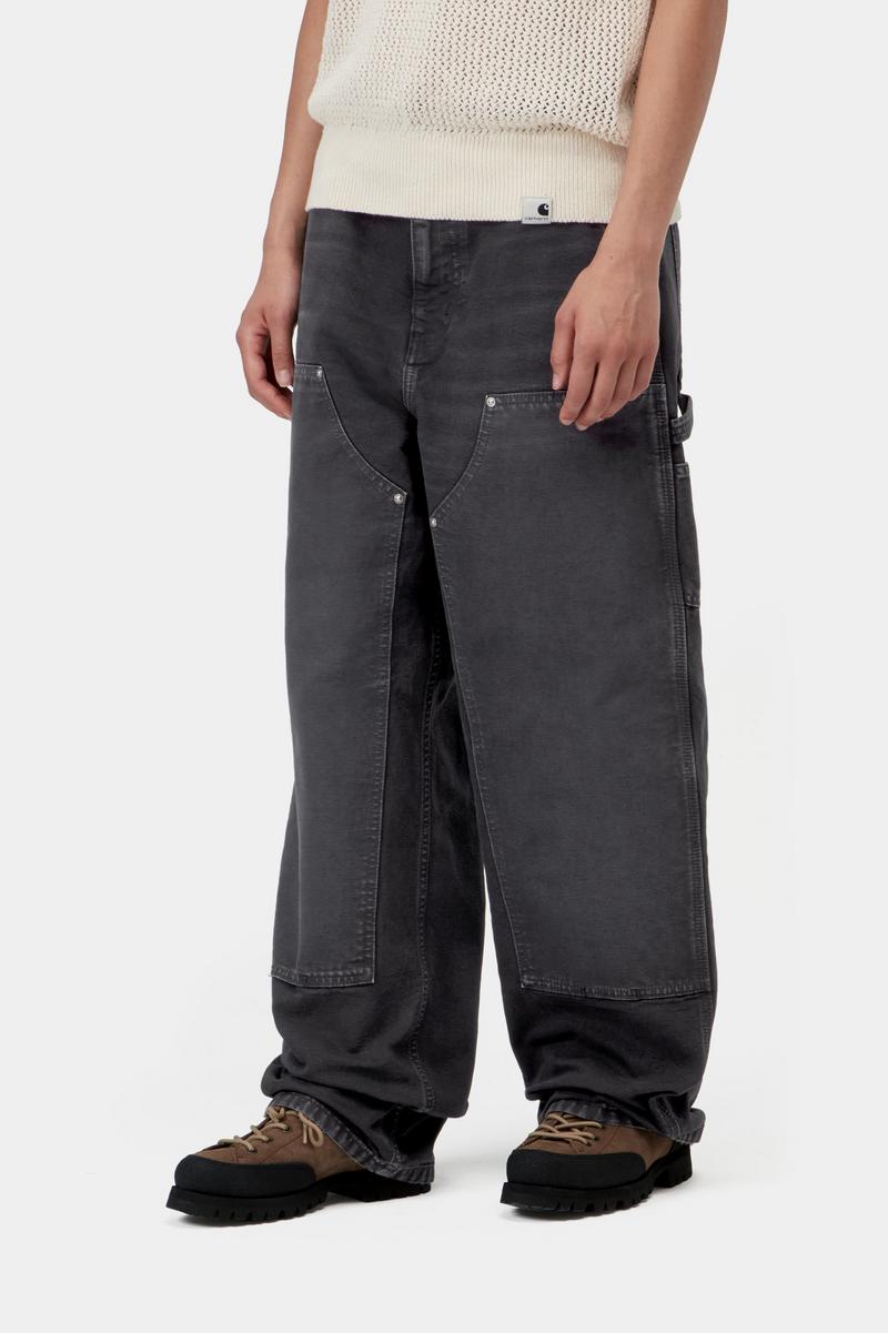 Carhartt Brandon Double Knee Pant - Schwarz, Destroy-Waschung