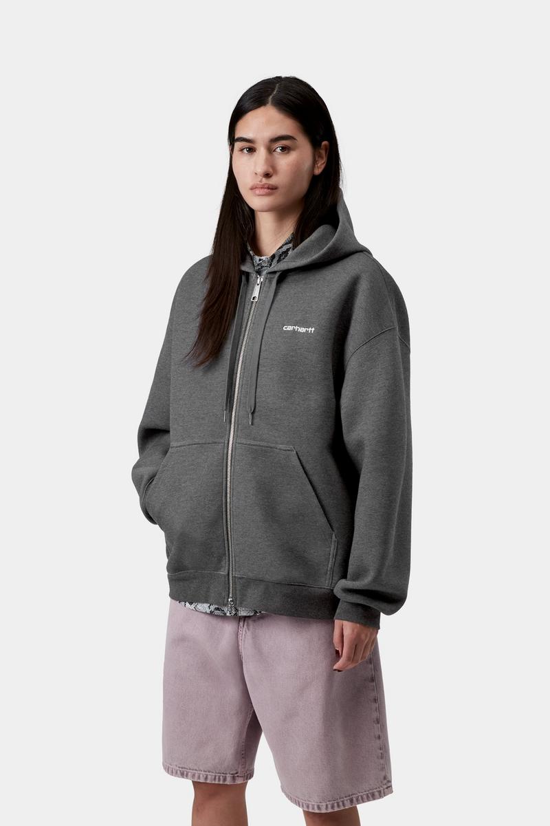 Carhartt Hooded Alda Jacket - Schwarz / Weiß
