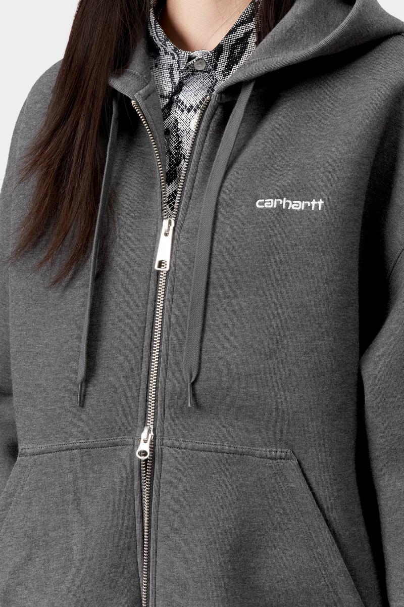Carhartt Hooded Alda Jacket - Schwarz / Weiß