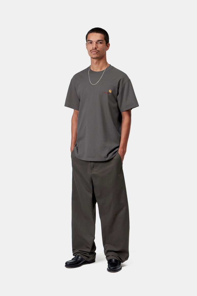 Carhartt S/S American Script T-Shirt - Graphit