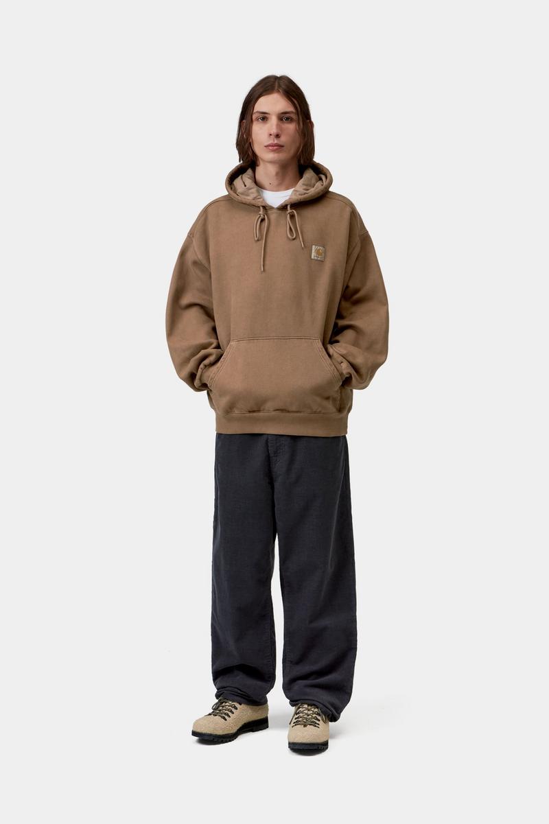 Carhartt Hooded Vista Sweatshirt - WIP H Braun, stückgefärbt