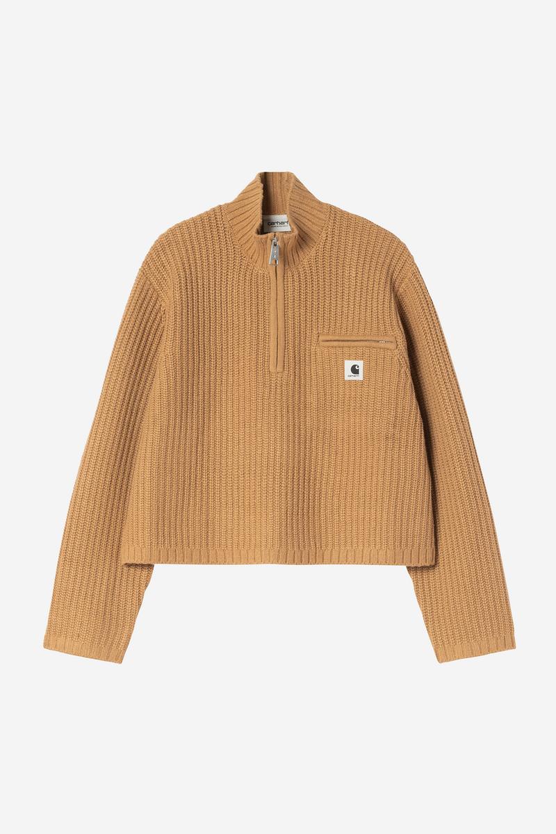 Carhartt Detroit Half Zip Sweater - WIP Dusty H