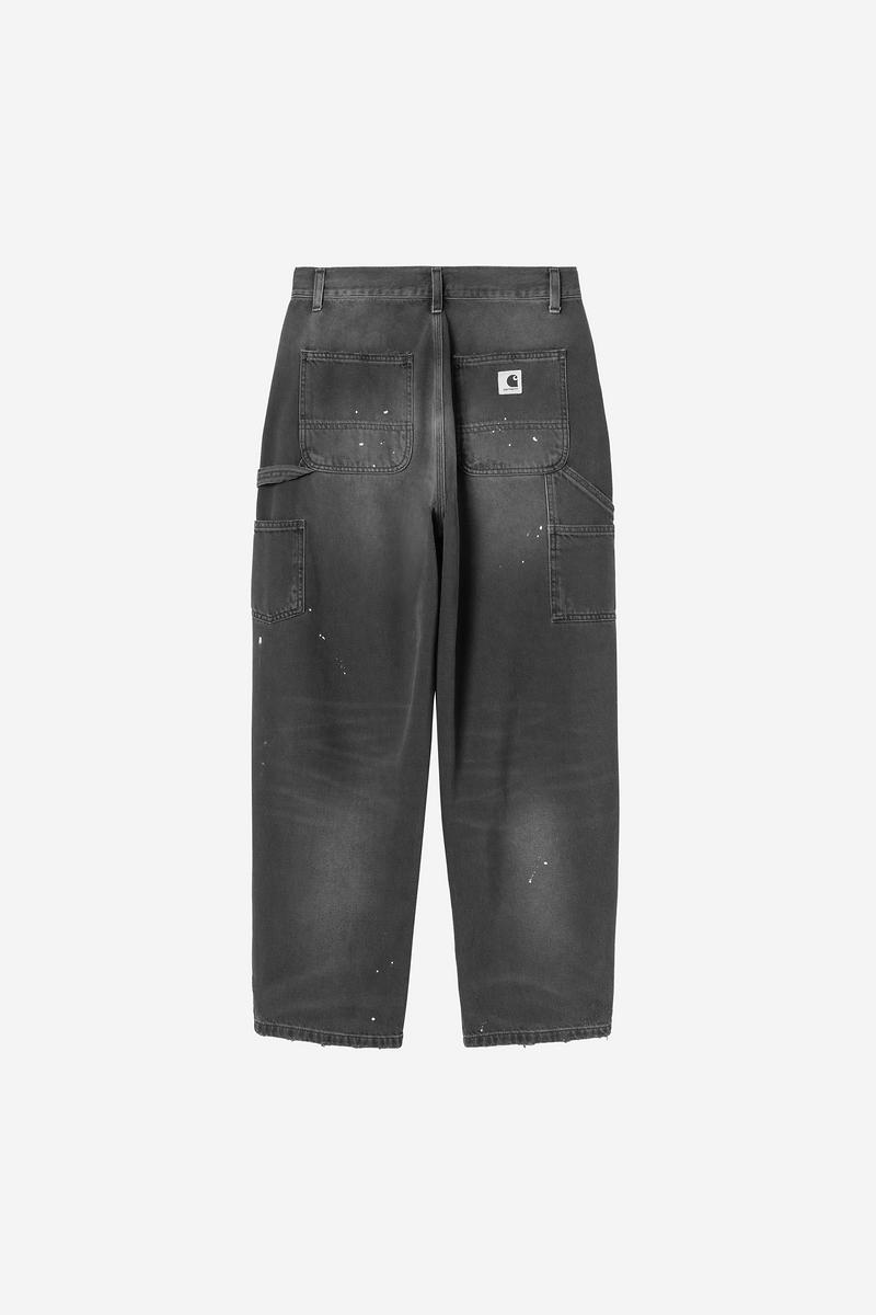 Carhartt OG Single Knee Pant - Schwarz, Destroy Wash, Splatter