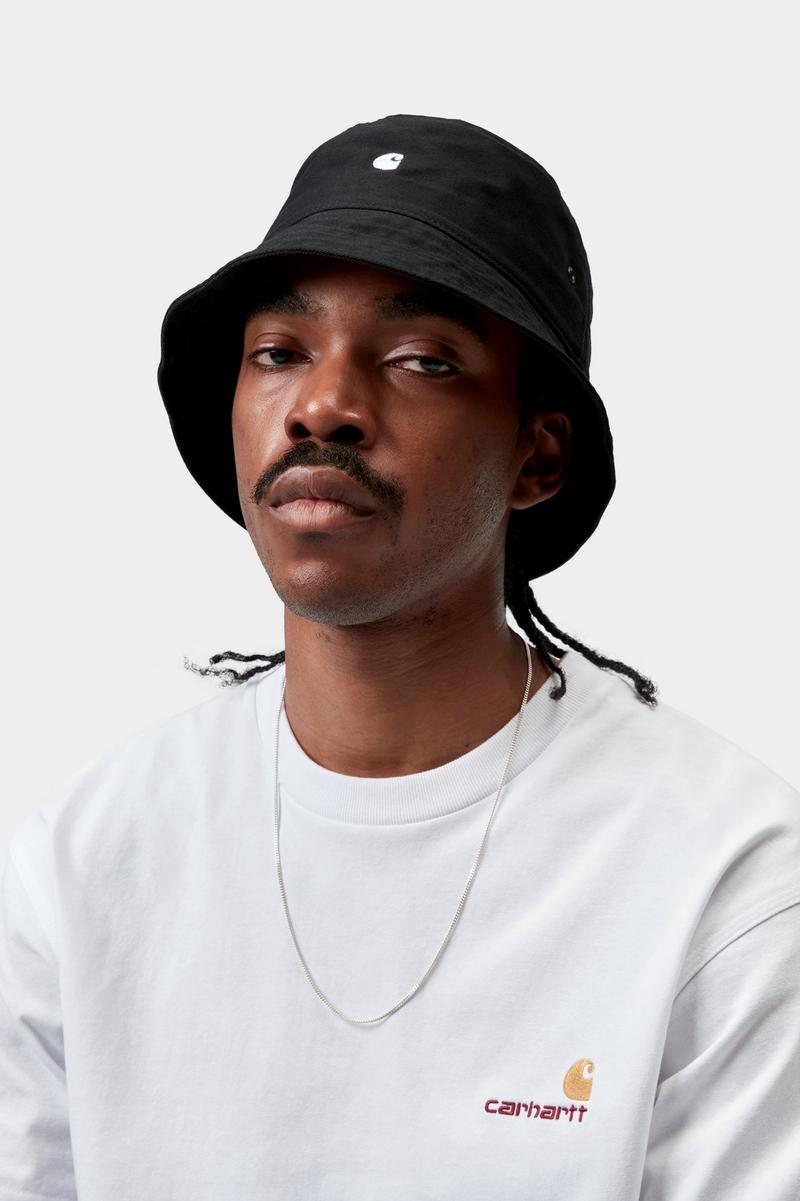 Carhartt Madison Logo Bucket Hat - Schwarz / Weiß