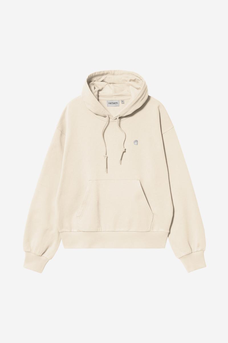 Carhartt Hooded Casey Sweatshirt - Natur / Silber