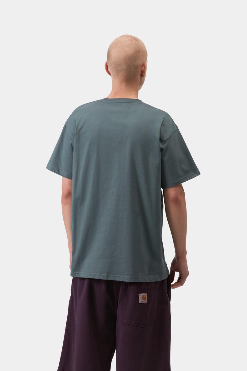 Carhartt S/S Chase T-Shirt - Gemütliches Blau / Gold