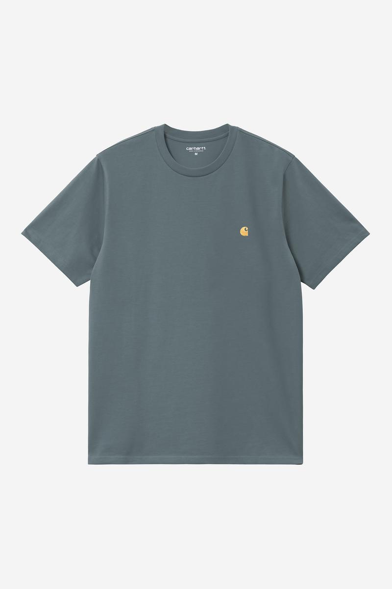 Carhartt S/S Chase T-Shirt - Gemütliches Blau / Gold