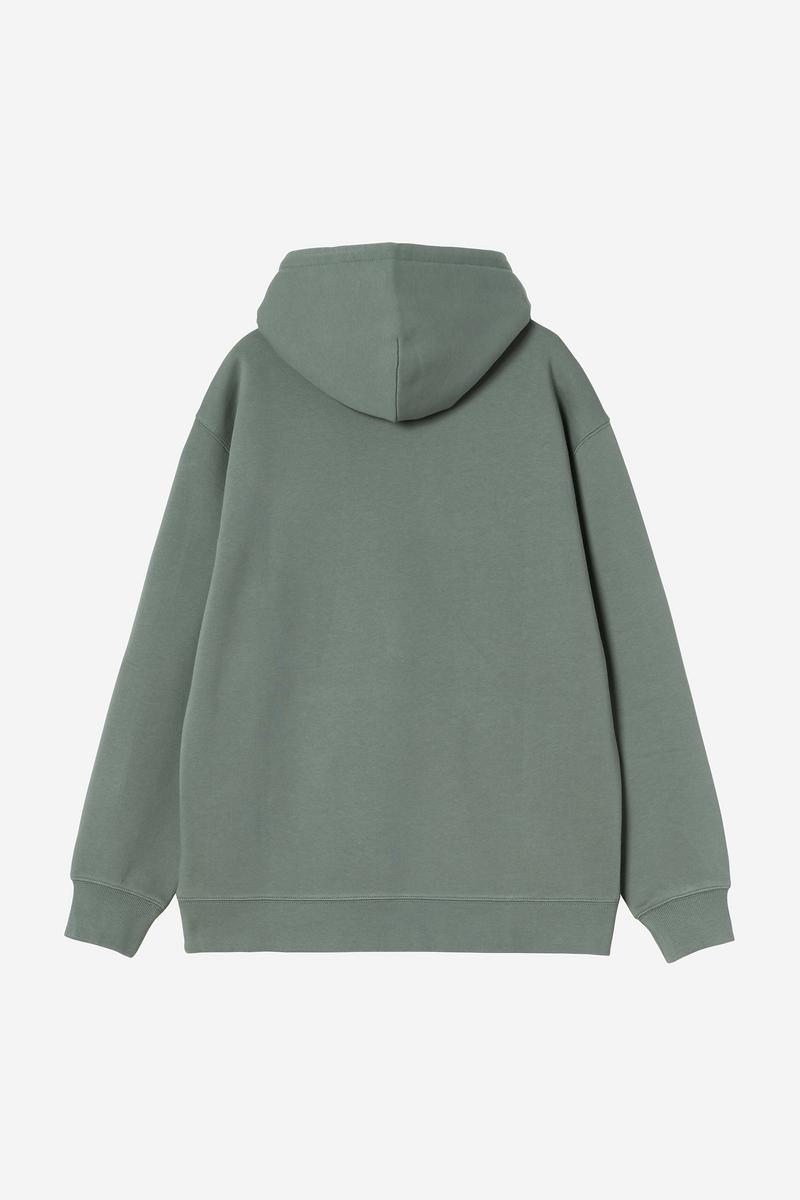 Carhartt Hooded Sweatshirt - Samtgrün / Sanftes Orange
