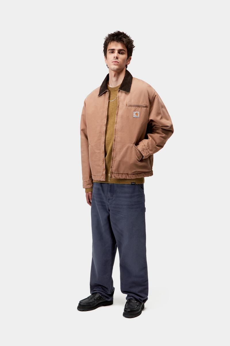 Carhartt Single Knee Pant - Dunkles Marineblau, Steinleinwand