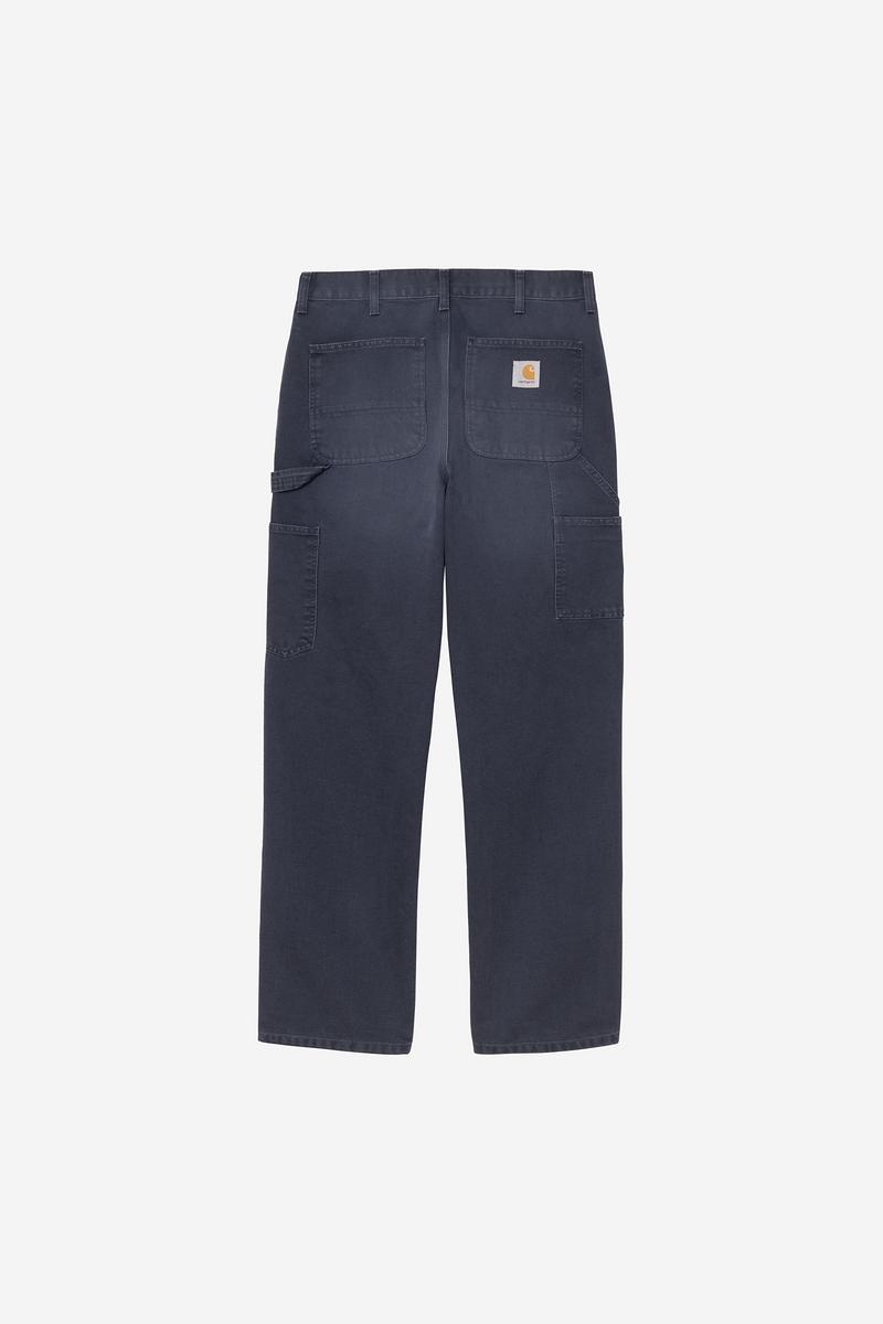Carhartt Single Knee Pant - Dunkles Marineblau, Steinleinwand